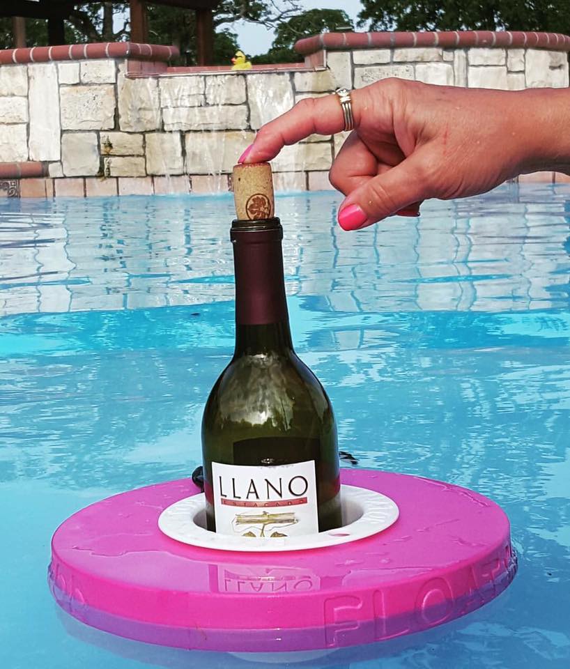 Floatinator Black Red floating cup holder